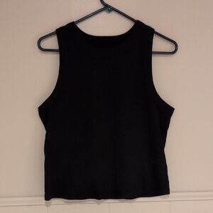 Old Navy Black Ribbed Tank Top - Women's